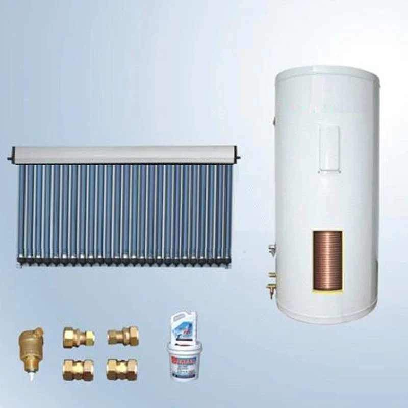Copper-Pipe Split Balcony Solar Water Heater with Pressure Solar Collector System U Heat Pipe Water Heating System