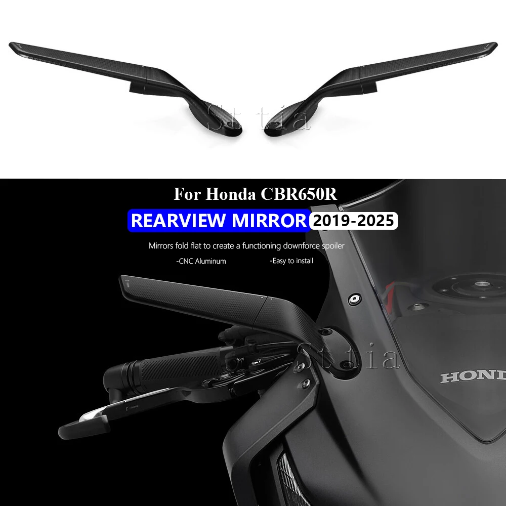 

CBR650R 2025 Rearview Mirror For Honda CBR 650R cbr650r 2019-2024 Stealth Sport Winglet Mirror Kits Adjustable Stealth Mirrors