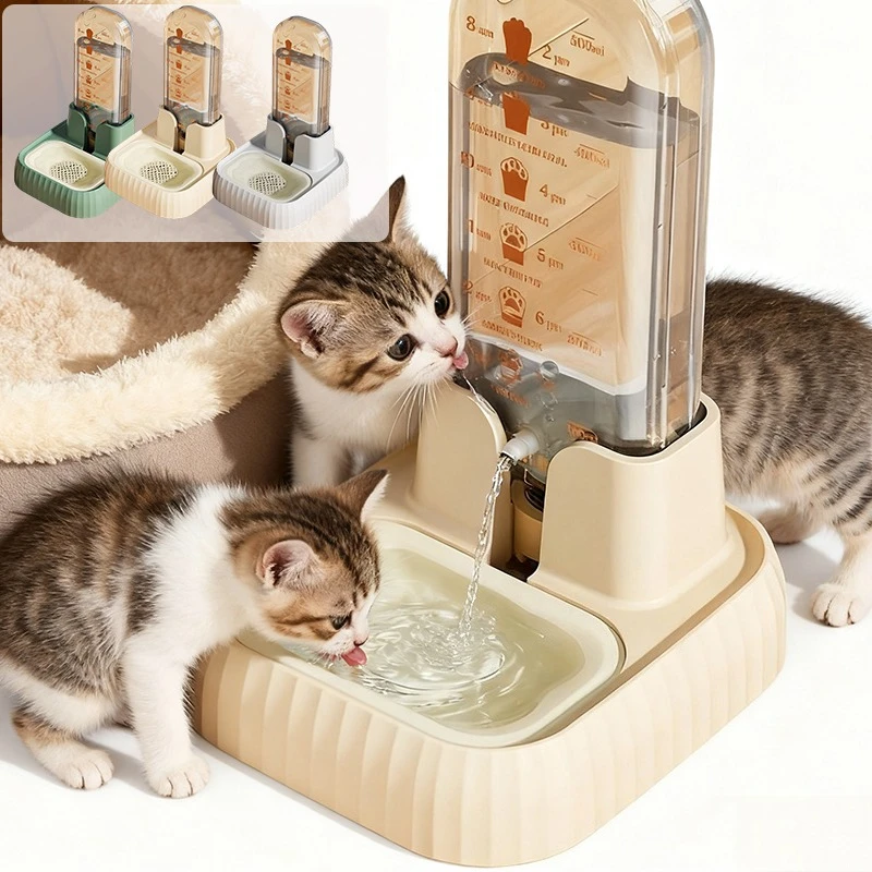 

1pc Portable Solid Plastic Cat and Dog Water Bowl, Environmentally Friendly Automatic Feeder, Outdoor Pet Travel Water Dispenser