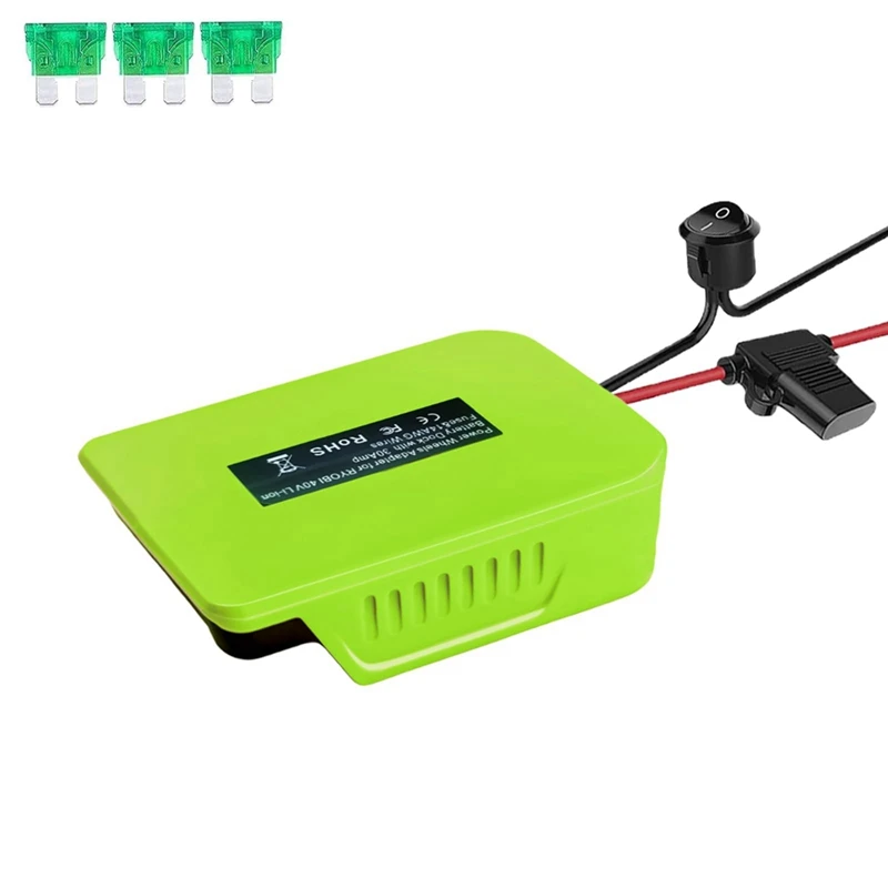 Power Wheels Adapter Battery Adapter For Ryobi 40V Lithium Battery,For DIY Ride On Truck, Robotics,RC Toys Parts