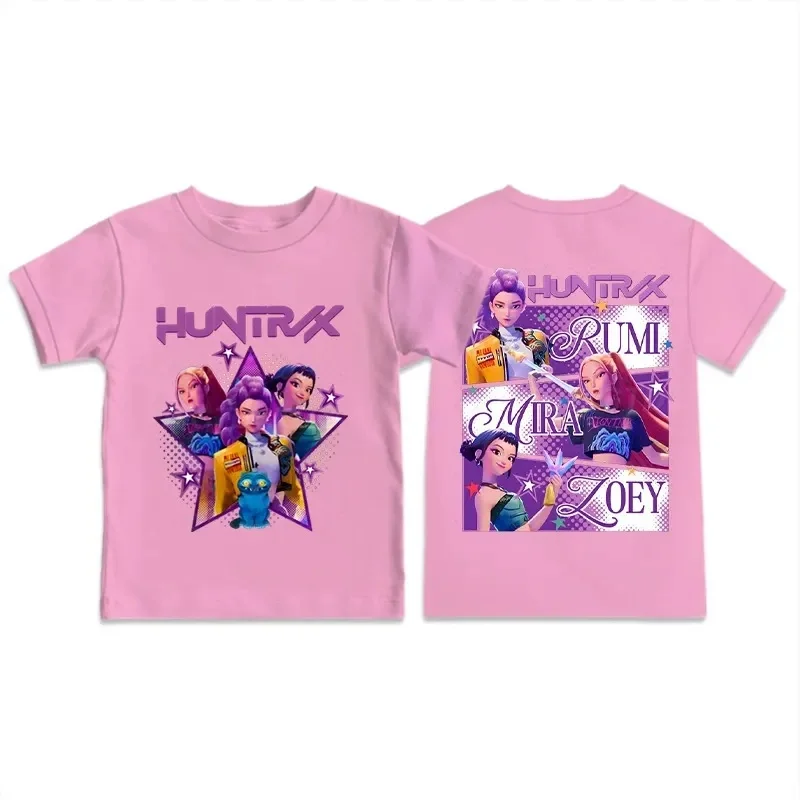 

Baby Girl Boy Clothes KPop Demon Hunters Fashion Kids T-shirt 2025 Hot Movie Print Girls Tee Shirts Summer Casual T Shirts Tops