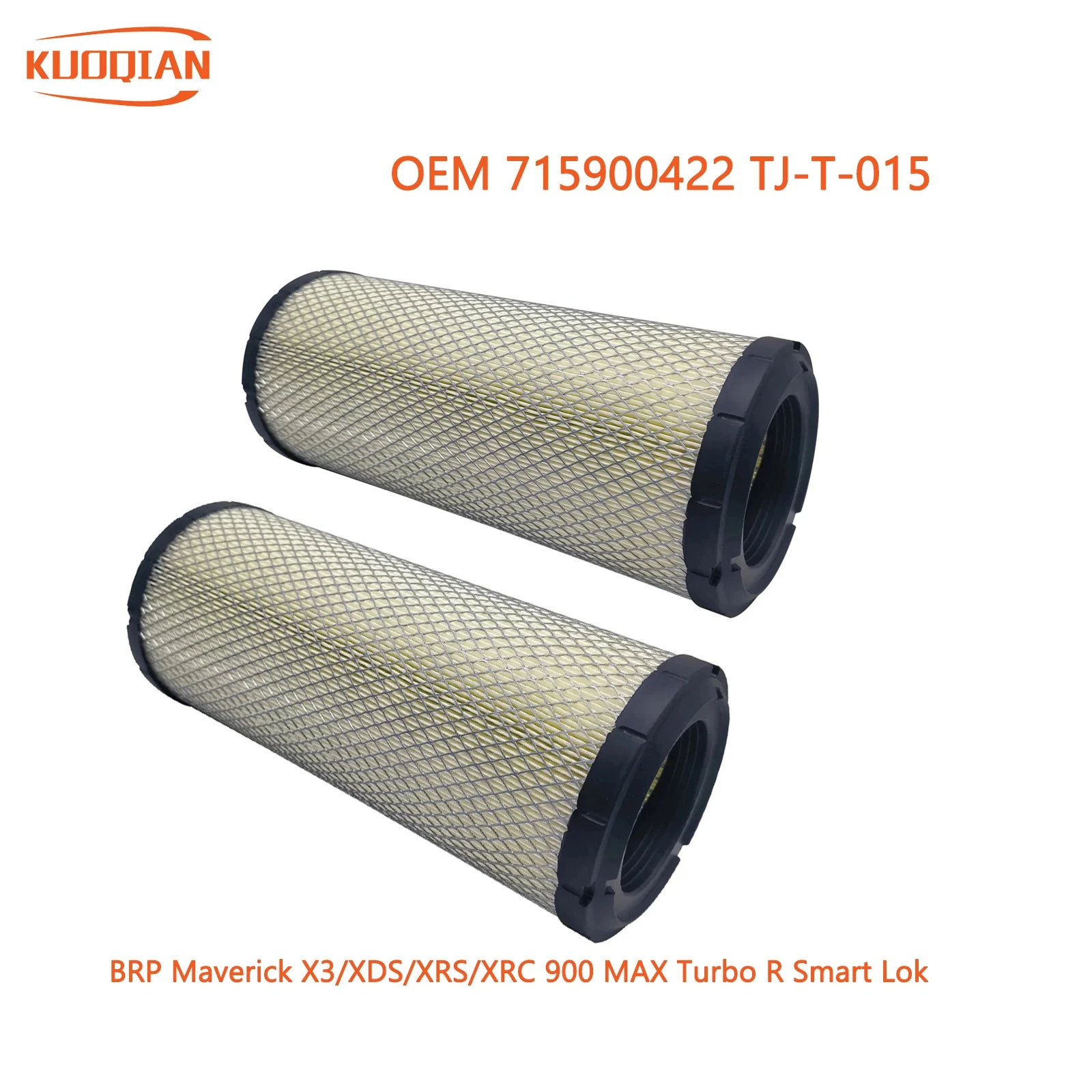 

2PCS Air Filter 715900422 707800855 For BRP Maverick X3/XDS/XRS/XRC 900 MAX Turbo R Smart Lok 2017 2018