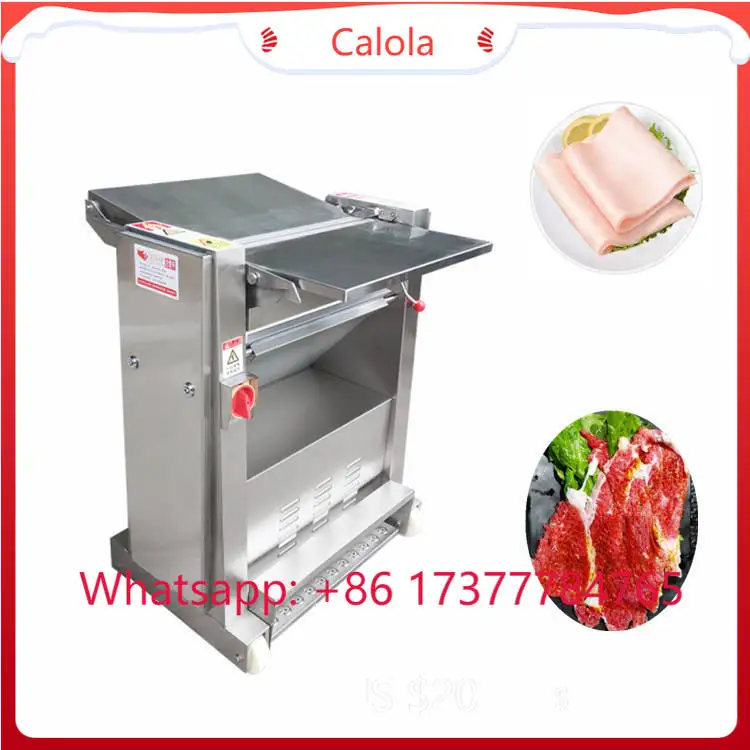 Beef Pork Fat-Meat Separator: Adjustable Thickness Raw Meat Processing Machine