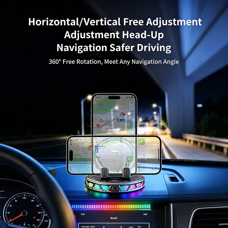 Vyvylabs 15W Magnetic Car Phone Wireless Charger Stand For Magsafe iPhone 17 16 Pro Max 15 14 13 12 Fast Charging Phone Holder