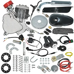 Upgraded Electric Starting Engine 2 Stroke Motor Kit Petrol Gas Motorized 26 InchBicycle Bike 80cc 2 Stroke Motorized Bicycle Ki