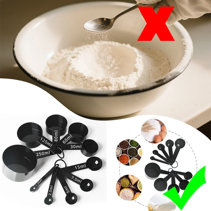 5/10pcs Measuring Tools Kitchen Measuring Spoons Teaspoon Sugar Scoop Cake Baking Flour Cups Kitchen Measuring Spoons