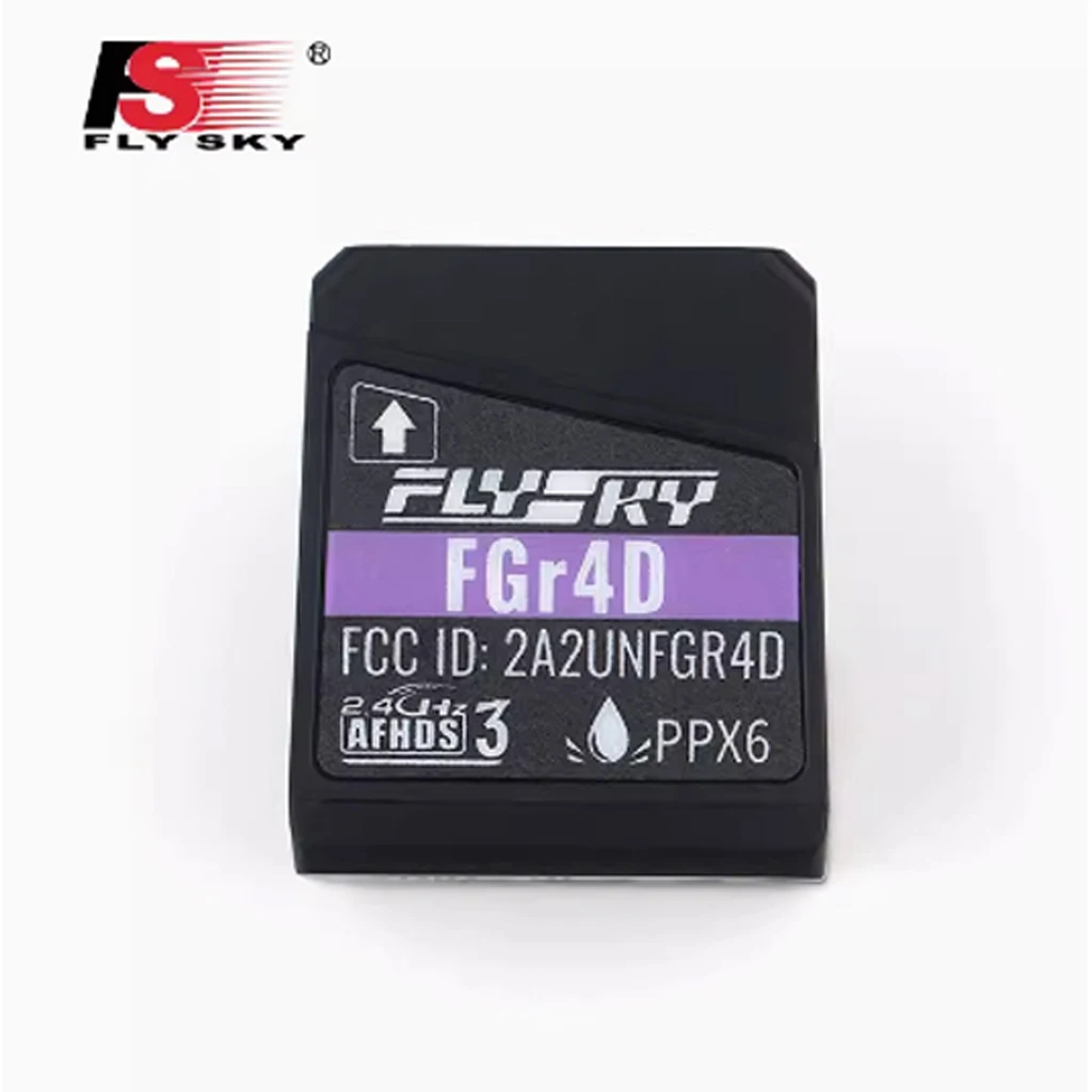FlySky FGR4D 4-channel Bidirectional Receiver for RC Car Remote Control 4CH 2.4G Mini Receiver 3.5-8.4V Built-in Dual Antenna