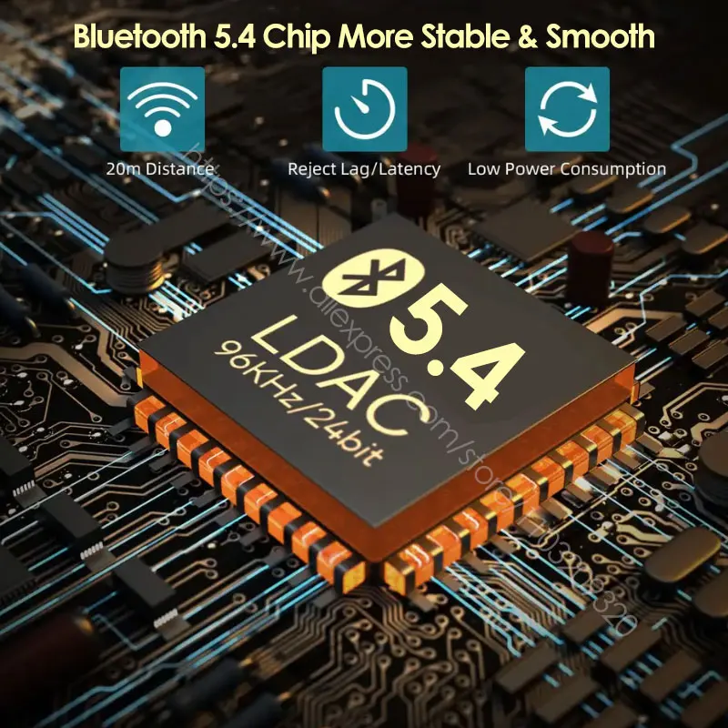 QCC3084 Cavo adattatore MMCX wireless Bluetooth a 4 fili LDAC con controller microfono per SE215 SE315 SE535 SE846 per Sennheiser IE300
