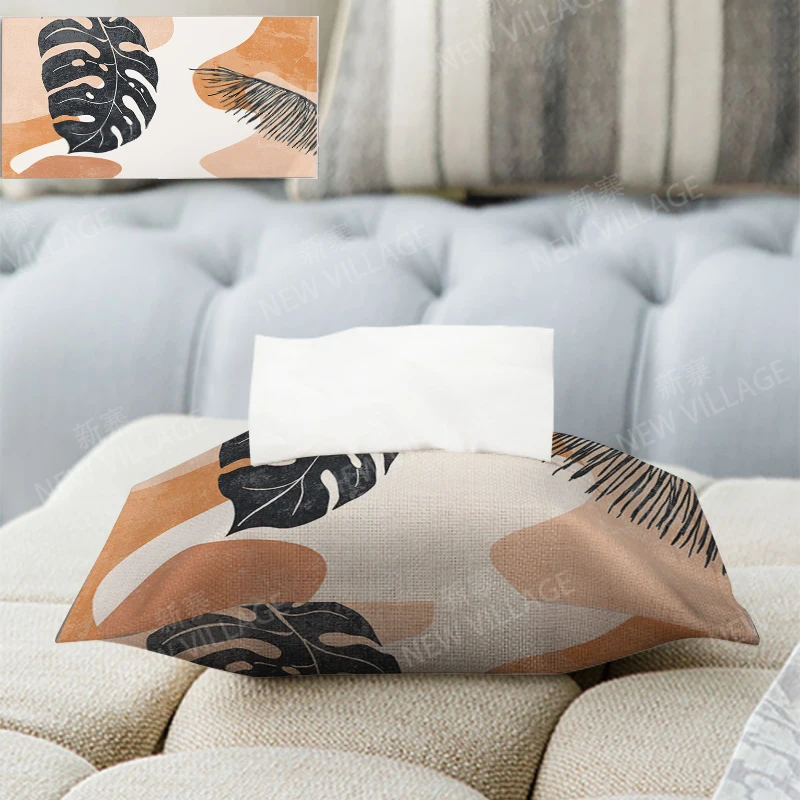 Home decor boho fabric tissue box car tissue holder tissue cover box Textiles cloth storage tissue bag nordic wipes dispenser