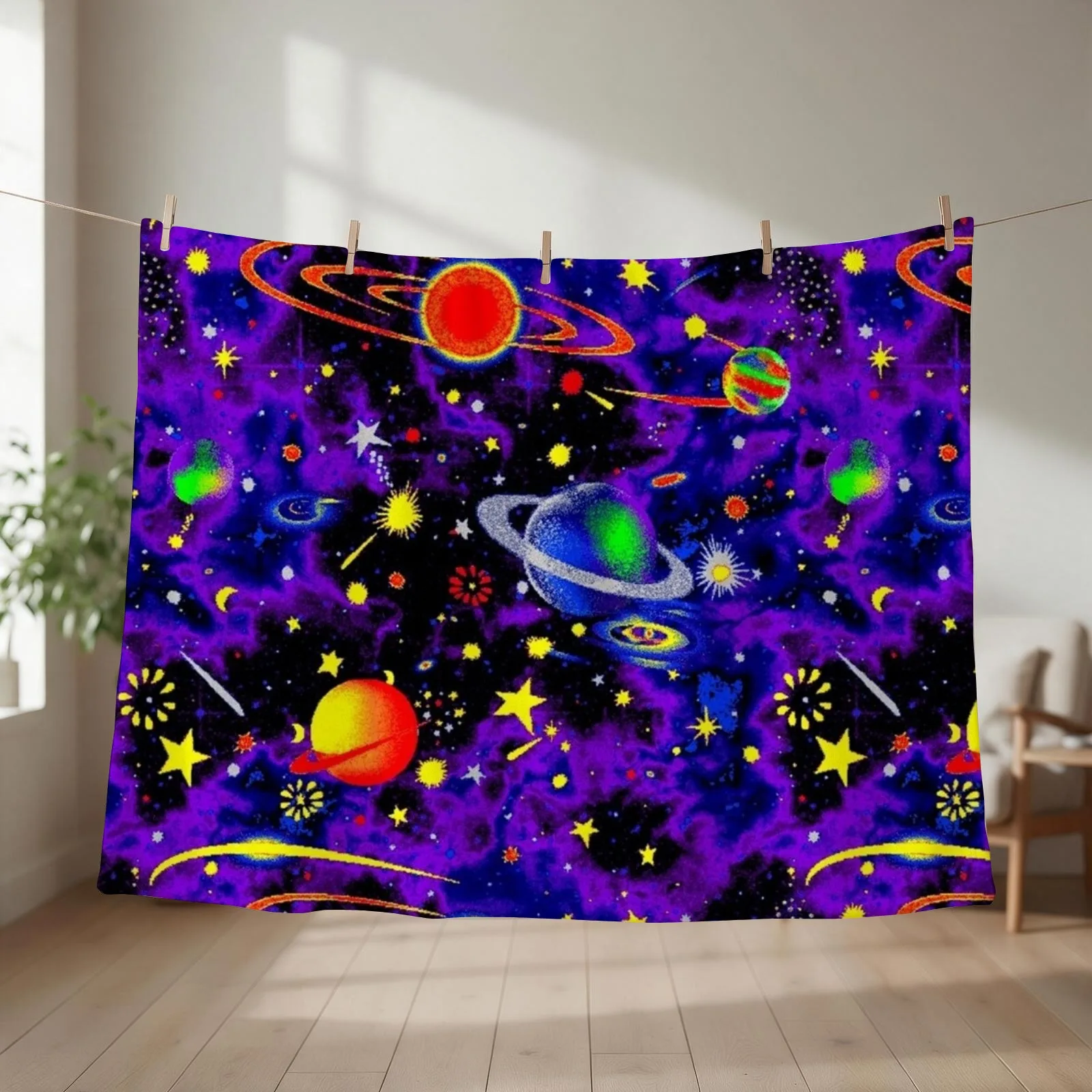 Glow in the Dark Throw Blanket Luxury St warm for winter Sofas Giant Sofa Blankets