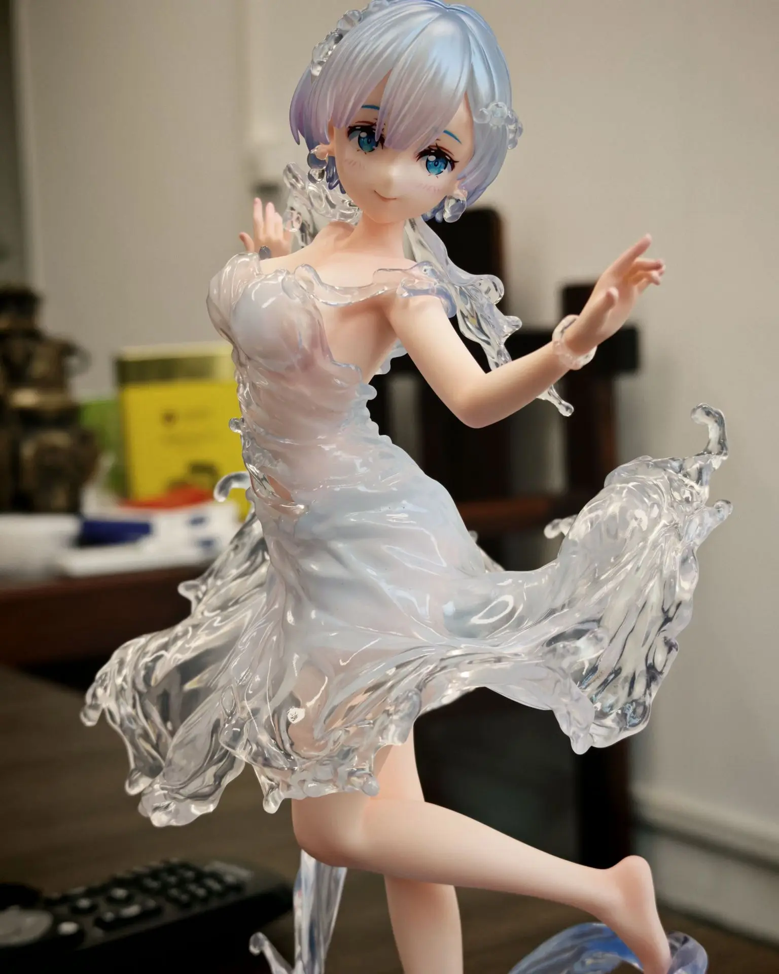 24 cm ReZERO commencer la vie dans un autre monde Rem Aquadress Anime figurines d'action faites à la main étui de bureau décoration ornement cadeau