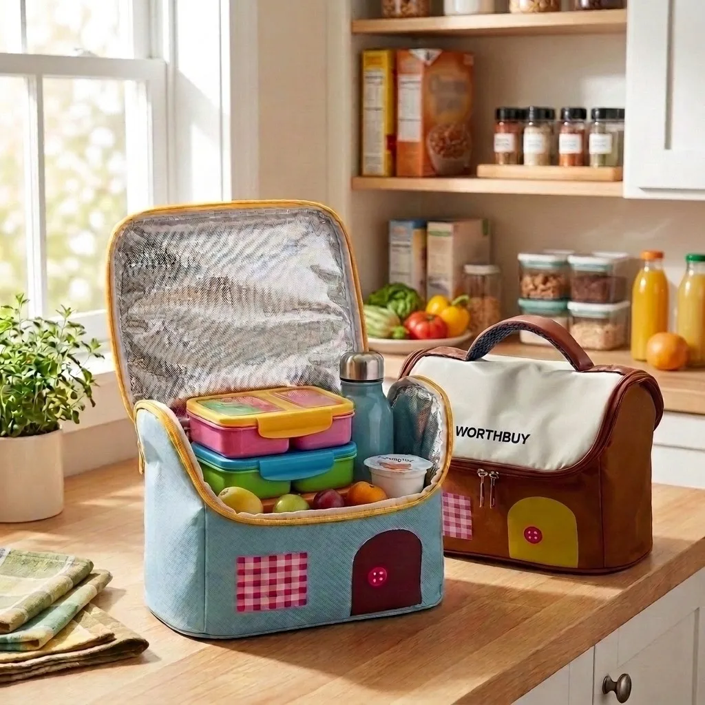 Oxford Thermal Lunch Bag Waterproof Portable Cooler Bag Food Container Waterproof Insulated Lunchbox Bag for Women Kids School