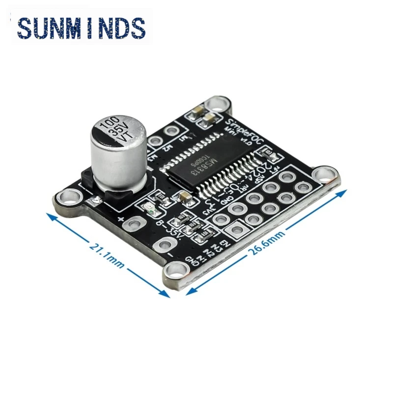 SimpleFOCMini DC brushless motor drive board FOC control driver SVPWM control algorithm