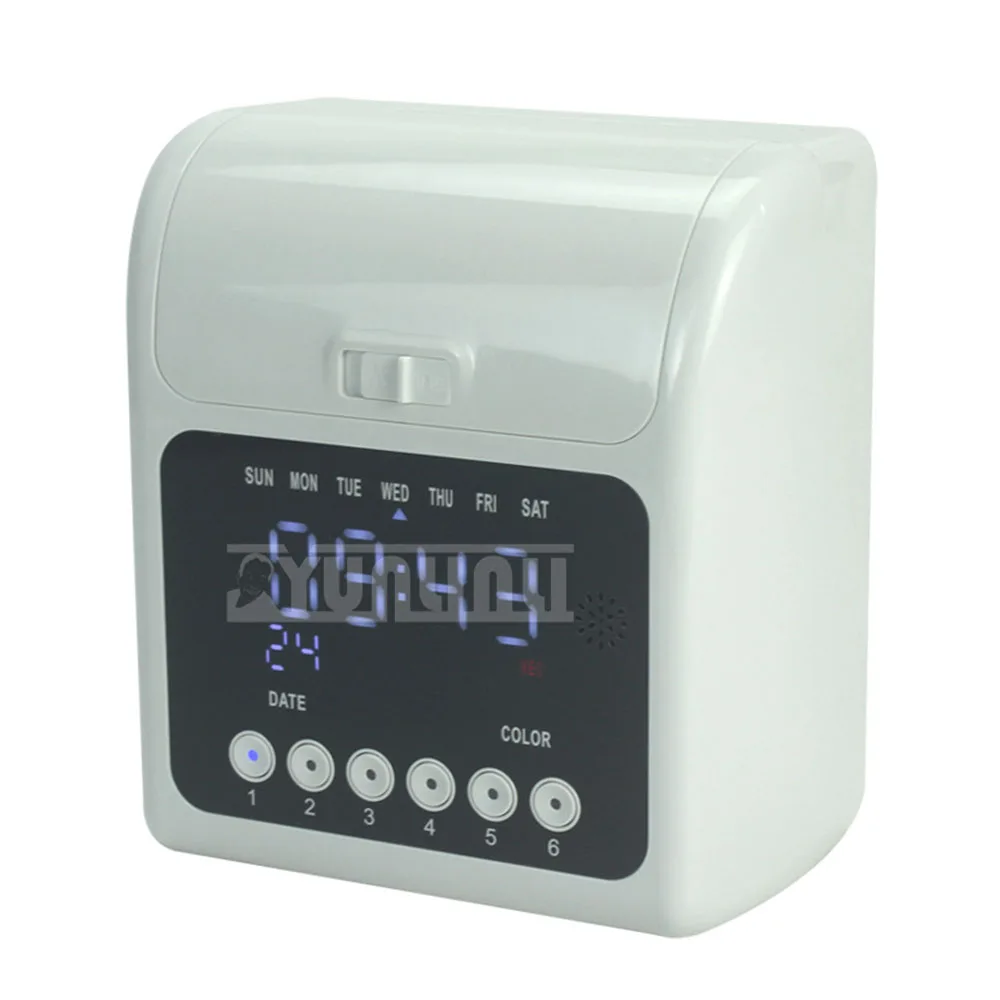 for Commuting Check-In English Attendance Machine Paper Card Type Clocking in Machine Microcomputer Card Insertion