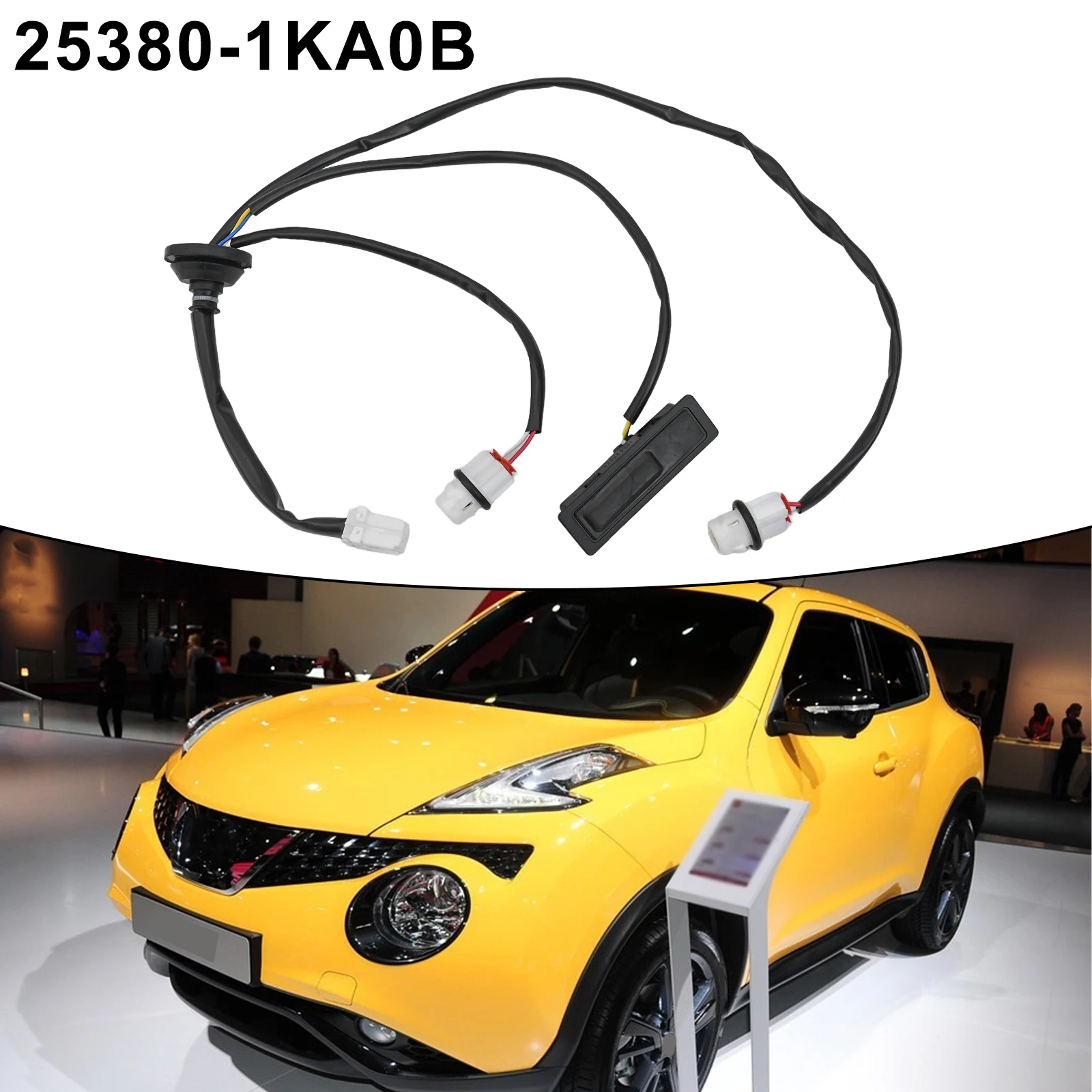 25380-1KA0B Switch Tailgate Release Switch Wear-resistant High Universality Fitment Non-deformation Vehicle Repair