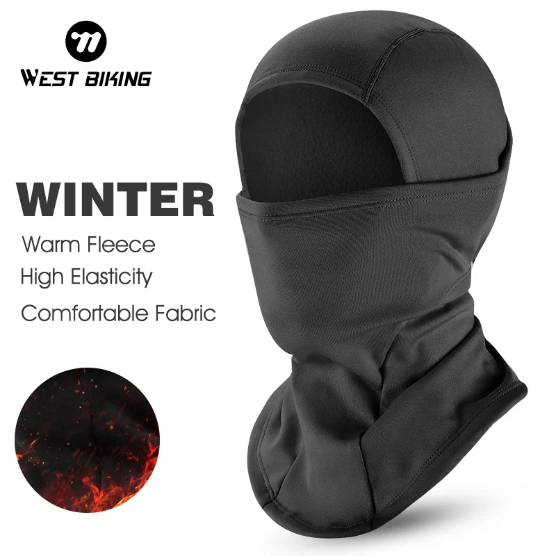 WEST BIKING Winter Cycling Bandana Motorcycle Helmets Caps Windproof Bike Balaclava Men Women Hiking Skiing Sport Warm Hoods