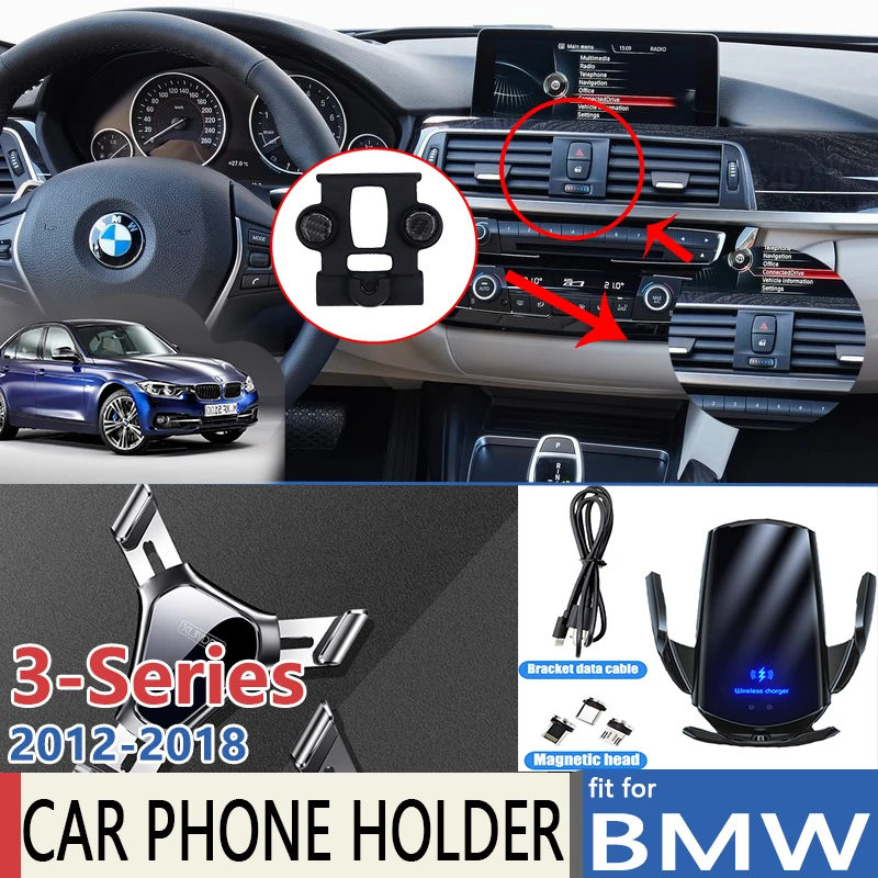 

Car Mobile Phone Holder for BMW 3 Series F30 F31 2012~2018 318i 320i 325i 328i 330i Stand Bracket Accessories for Iphone Huawei