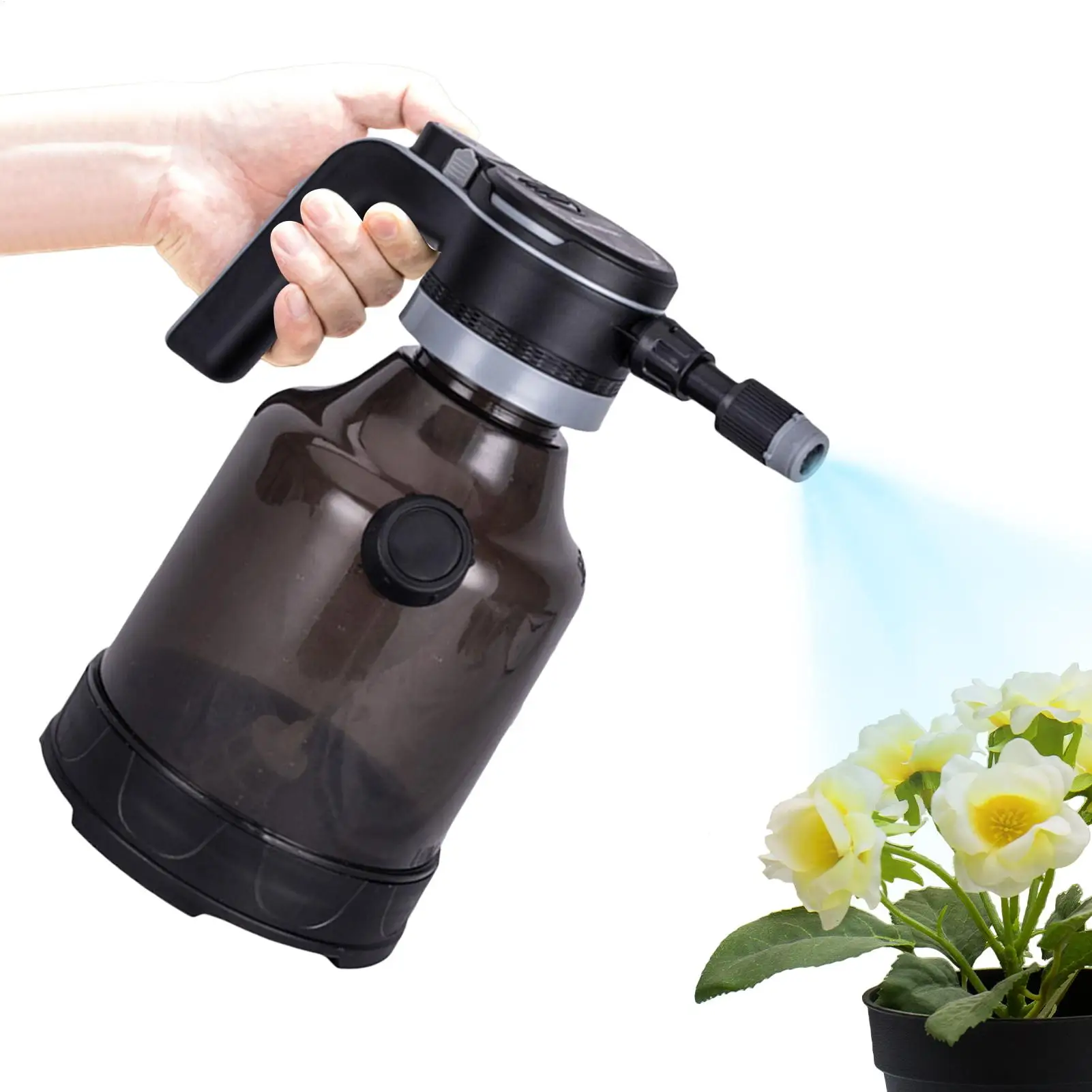 Electric Spray Bottle 3L Cordless Detailing Device Automatic Plant Mister with Adjustable Nozzles for Garden Home Lawn Outdoor