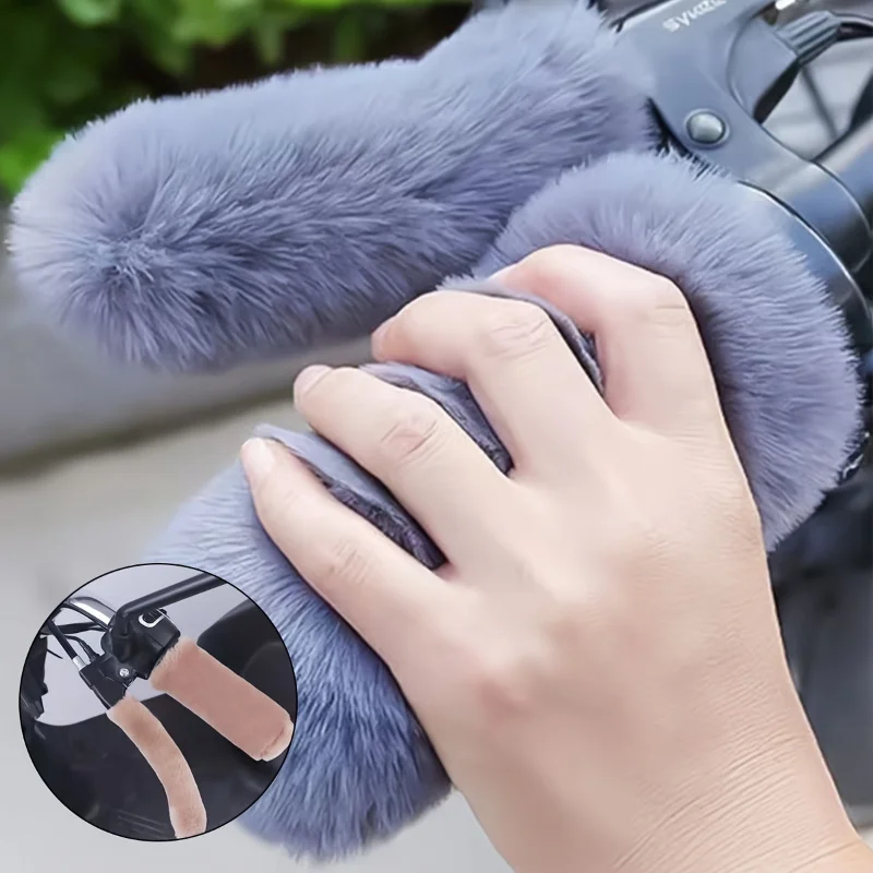 4pcs Electric Scooter Handle Cover, Winter Cold and Warm Handle Cover, Electric Scooter Motorcycle Tricycle Handle Cover