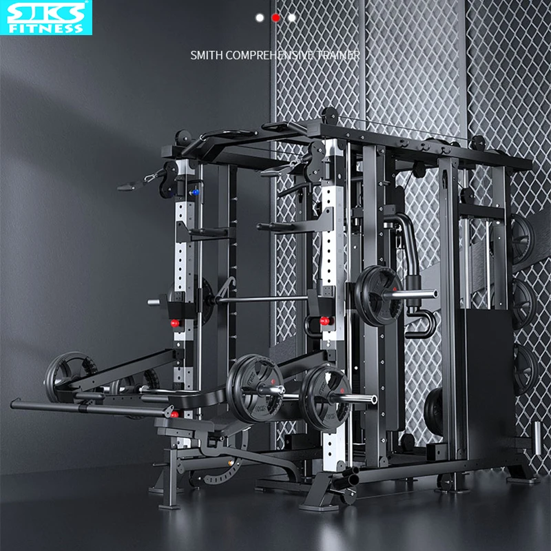 Comprehensive Commercial Multi-functional Squat Gantry Set, Smith Machine, Fitness Equipment, Flying Bird Combination