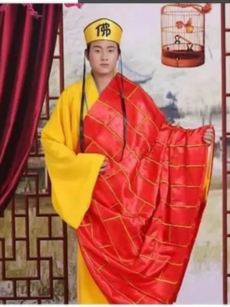 

Хэллоуин Fa Hai халат боевой монаха костюм для выступления храм монастыря наряд древний китайский костюм священника