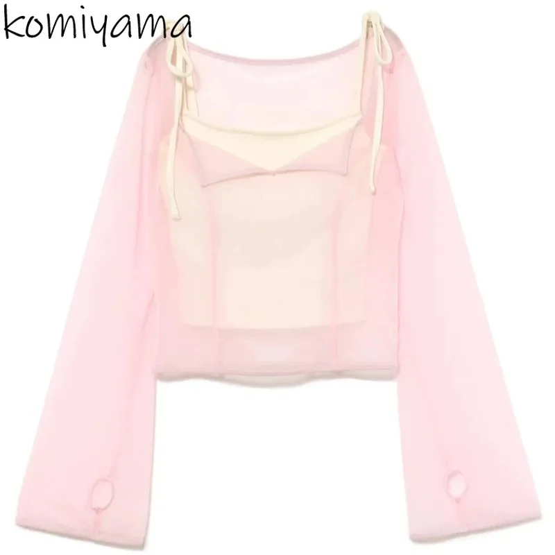 

Японские нежные Blusas Mujer, рубашки и блузки с длинными рукавами, весна-лето 2023, новая женская одежда, модный повседневный топ Camisas