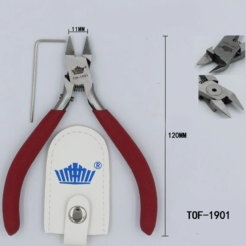 TOFTs TOF-1901 Model Pliers Single Blade Plastic Nippers Cutting Pliers Alloy Steel Scissors Cutter Modeling Craft Tools