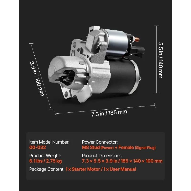 뷰익 쉐보레 스즈키용 스타터 하이 토크 스타터 모터 17986 31100-78J00