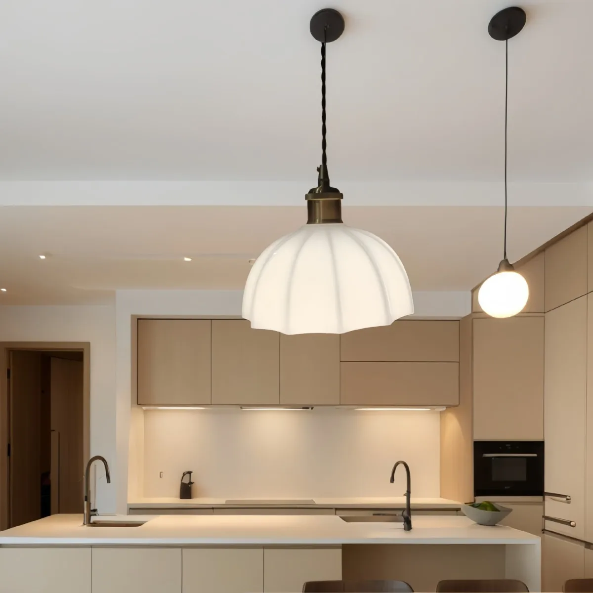 e27-八角形のボウル型多面ガラスランプシェードモダンなミニマリストペンダントランプ照明アクセサリー