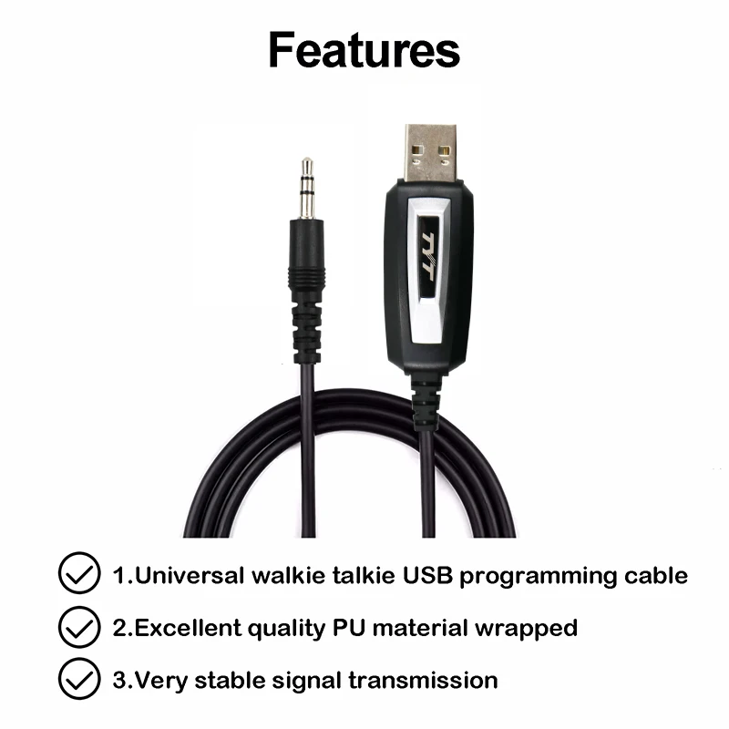 TH9000D TYT Interphone Car Station Programming Cable TH9000D FM USB Programming Cable for RETEVIS RT98Programming Cable