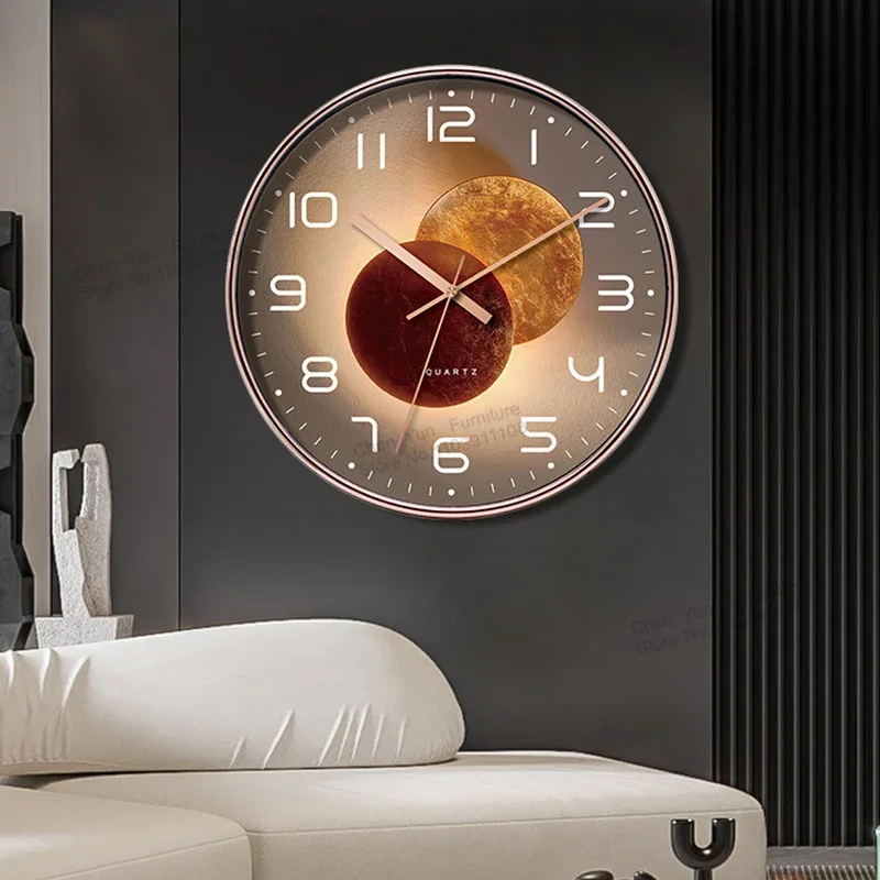 Living Room Study Wall Clocks Silence Fashion Home Decor Decoration Fitment Wall Clocks Bedroom Modern Wandklok In De Woonkamer