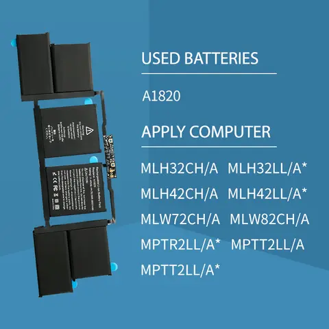 Somi-76WH A1820 Laptop Batteri För Apple MacBook Pro 15 10 best sales MacBook-batteri - №2