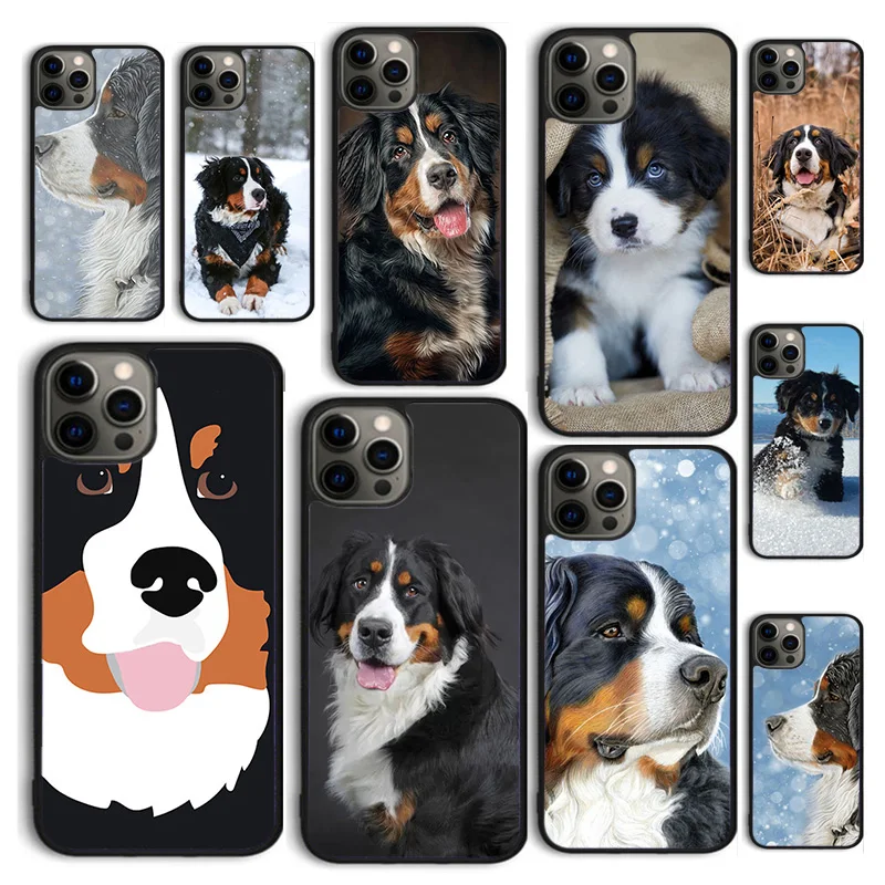 Autumu Bernese Mountain Dog Phone Case Cover for iPhone 16 15 12 mini 11 13 14 Pro Max SE 2020 Apple 6S 7 8 Plus Coque