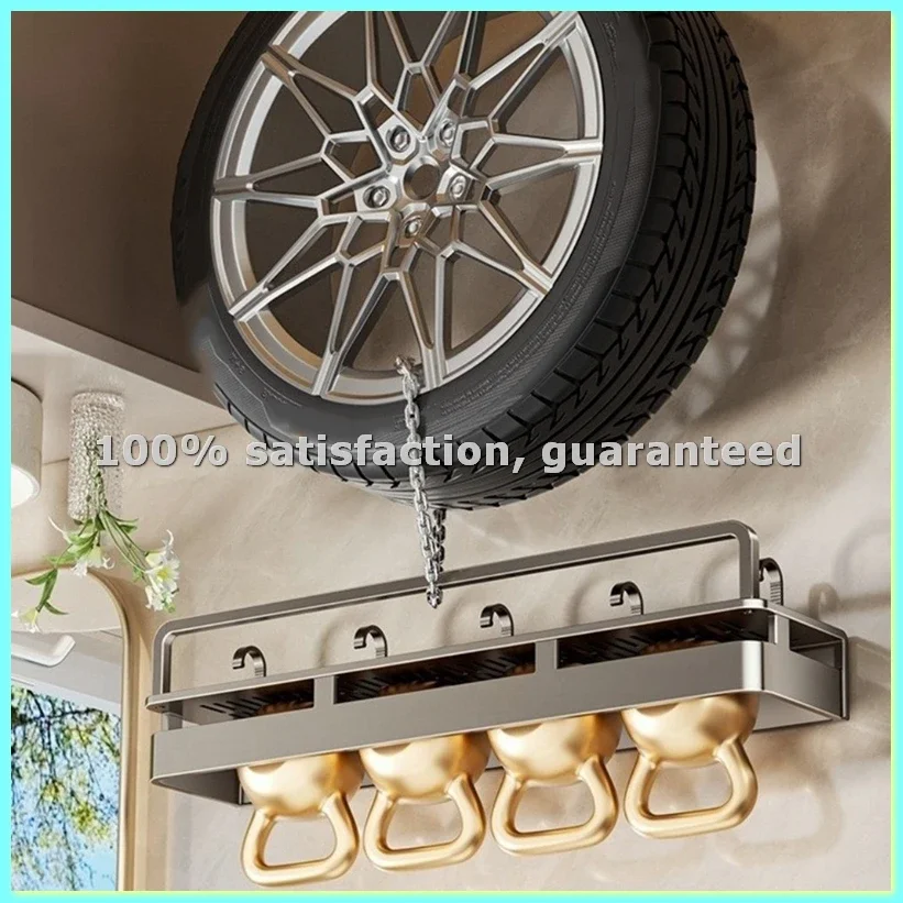 Easy to Install Rustproof Bathroom Shelves Wear- Moisture-Proof Shower Storage Rack with Hook Organizer Rack-AD23