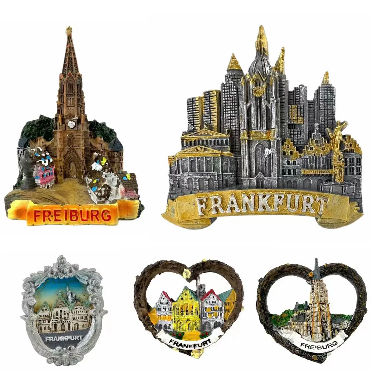 Germany Fridge Magnets Frankfurt Travel Memorial Magnetic Refrigerator Stickers Gift Room Decoration Collectio