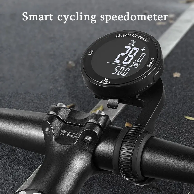 Wireless Bike Computer LCD Digital Bicycle Speedometer Waterproof Bicycle Odometer Multi Functional Speedometer Bike Speed Meter