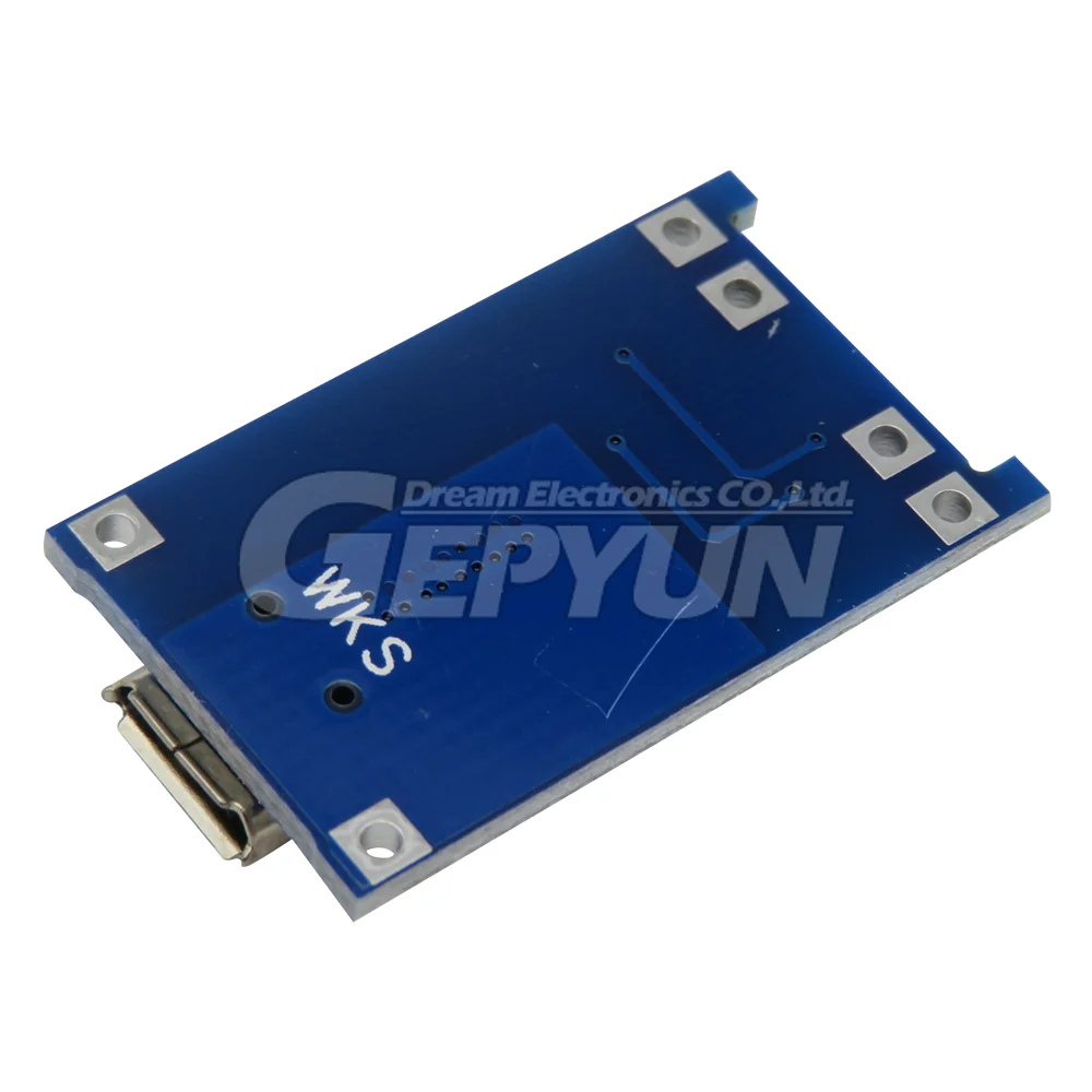 1PCS Micro USB 5V 1A 18650 TP4056 Lithium Battery Charger Module Charging Board With Protection Dual Functions 1A Li-ion