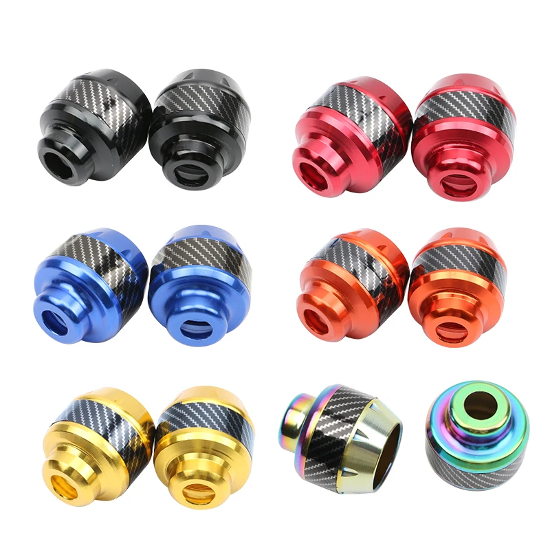 

Motorcycle 2PCS Anti-fall Cup Aluminum Alloy Motorcycle Front Fork Cover Anti-collision Wheel Protector Modified Accessorie