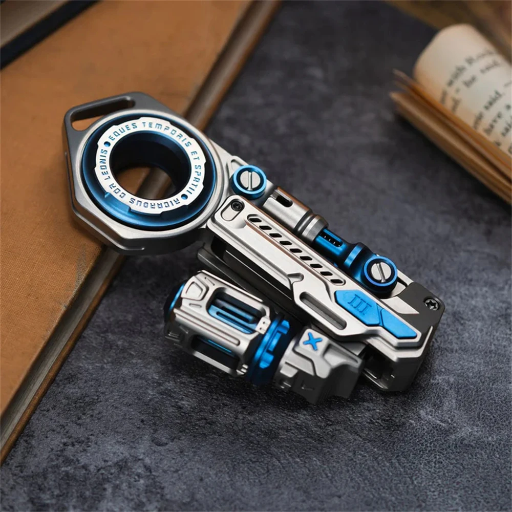 Time Knight Titanium Alloy EDC Fidget Spinner Anti Stress Toys ADHD Anxiety Relief Fidget Slider Sensory Focus Fidgeting Toys