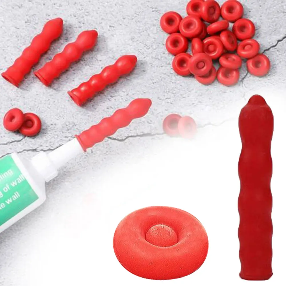 

10-30pcs Caulking Gun Nozzles Cap Red Caulk Saving Caulk Glue Tip Sealing Cap For Sealing And Preserving Leakproof Sleeve Tool