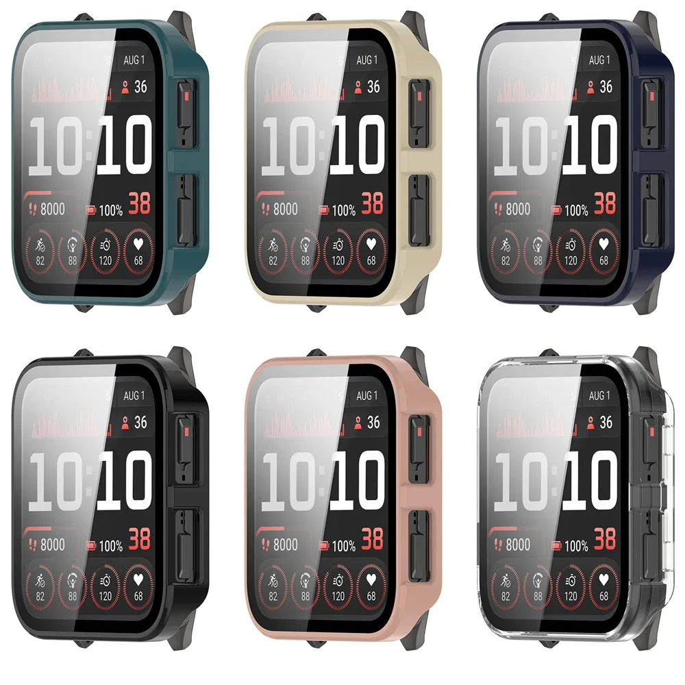 Boîtier de montre housse de protection pour montre intelligente Garmin Venu x1 cadre PC dur + Film de couverture en verre étuis accessoires de coque