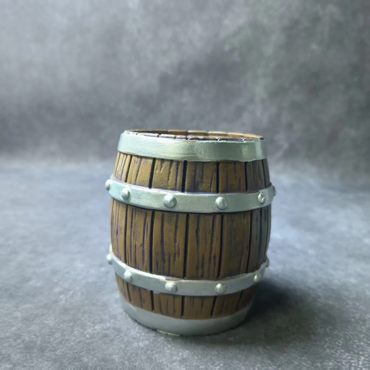 9Cm Anime One Piece Ace Luffy Barel Anggur Patung Barel Kayu Dekorasi Rumah Dekorasi Meja Aksesori Hadiah Mainan