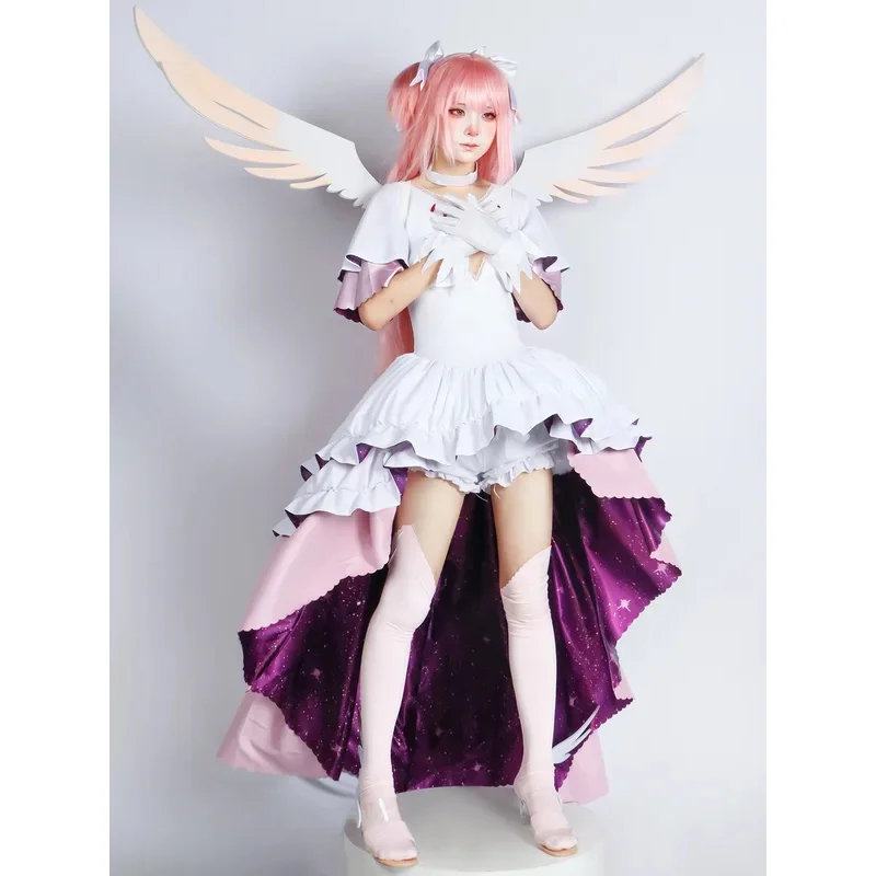 أزياء أنيمي Puella Magi Madoka Magica Kaname Madoka التأثيرية للنساء في نهاية المطاف Madoka فستان آلهة لحفلات الهالوين W@0Z *