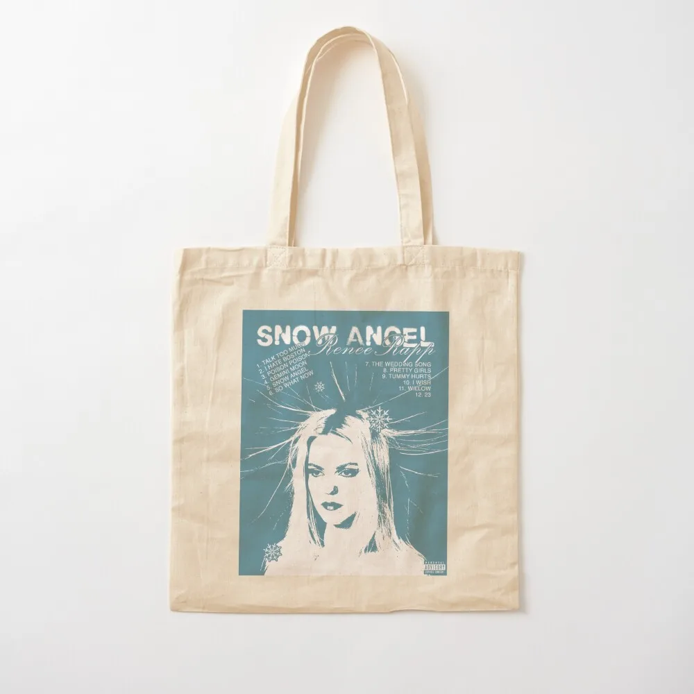 Snow Angel poster Tote Bag Large bags for women custom fabric bag tote bag sac pour femme