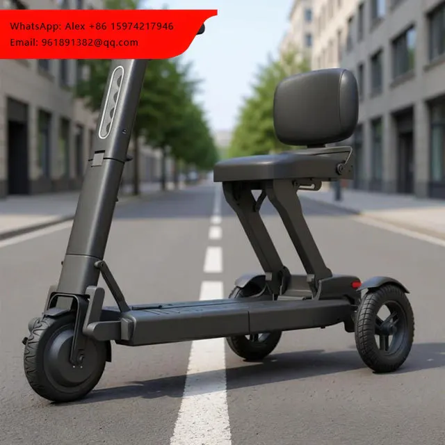 

Складной безопасный электрический скутер для путешествий с бесщеточным двигателем, интеллектуальной регулировкой скорости и литий-ионной батареей