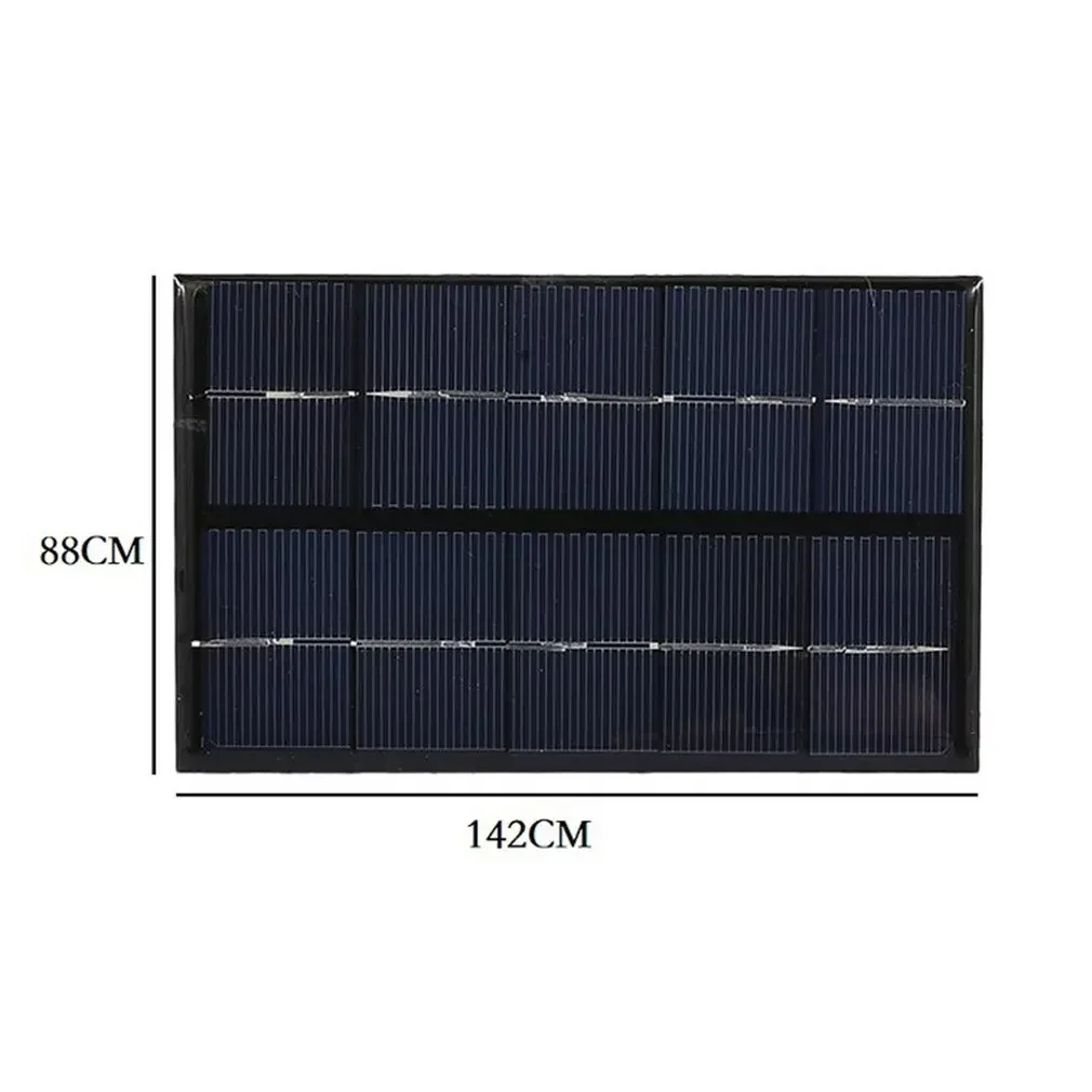 5W 6V Solar Panel Battery Charger DIY Solar Module with USB Port Foldable Portable Outdoor Solar Charging Board for Mobile Phone