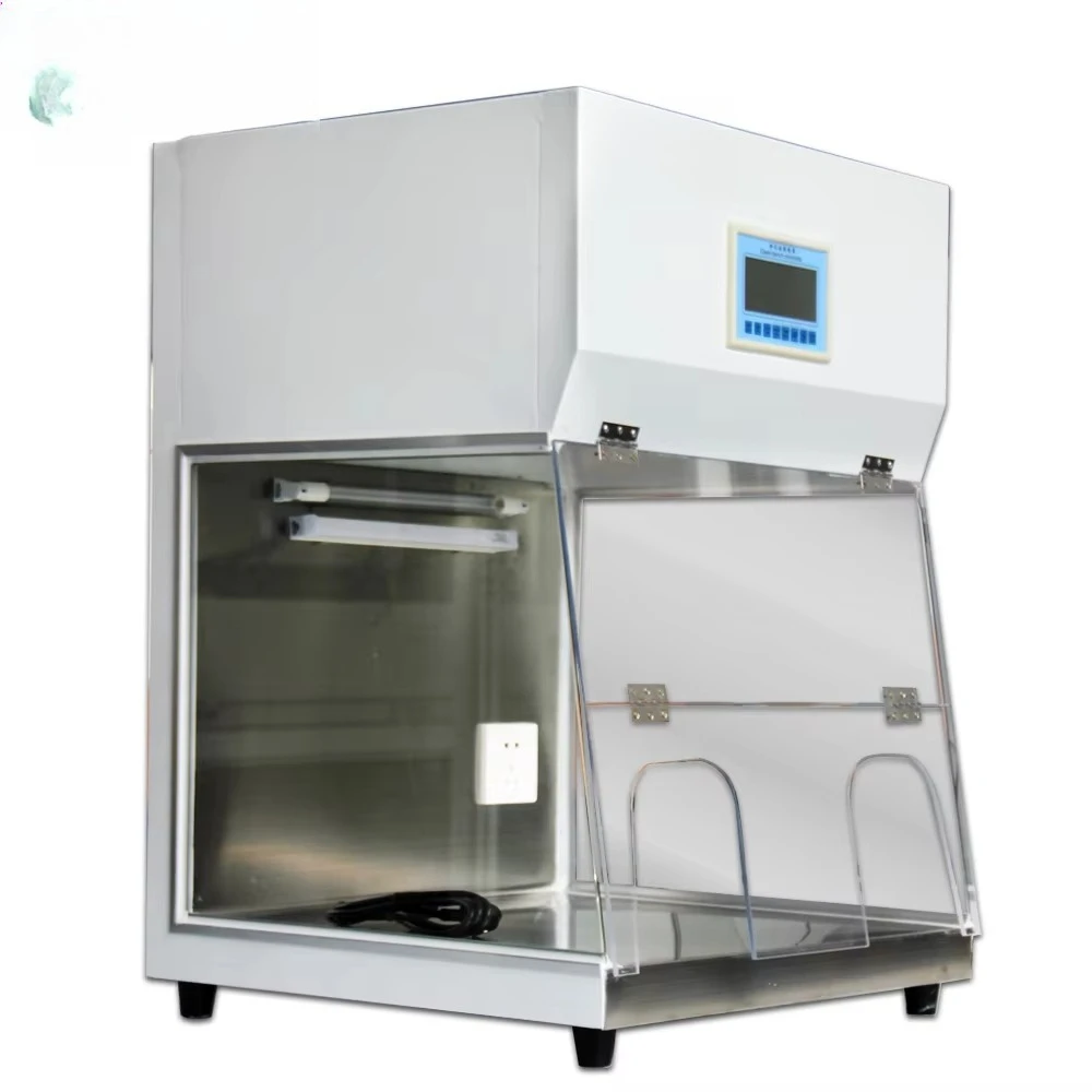 Mini Benchtop PCR Workstation Laminar Flow Cabinet Cleaning Bench