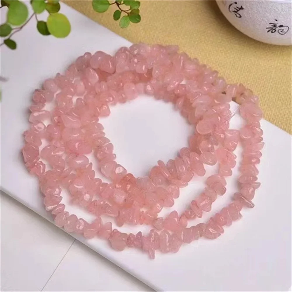 Charm Natural Stone 5-8mm Irregular Powder Crystal Beads for Jewelry Make DIY Bracelet Necklace Push Handmade Accessories 80cm