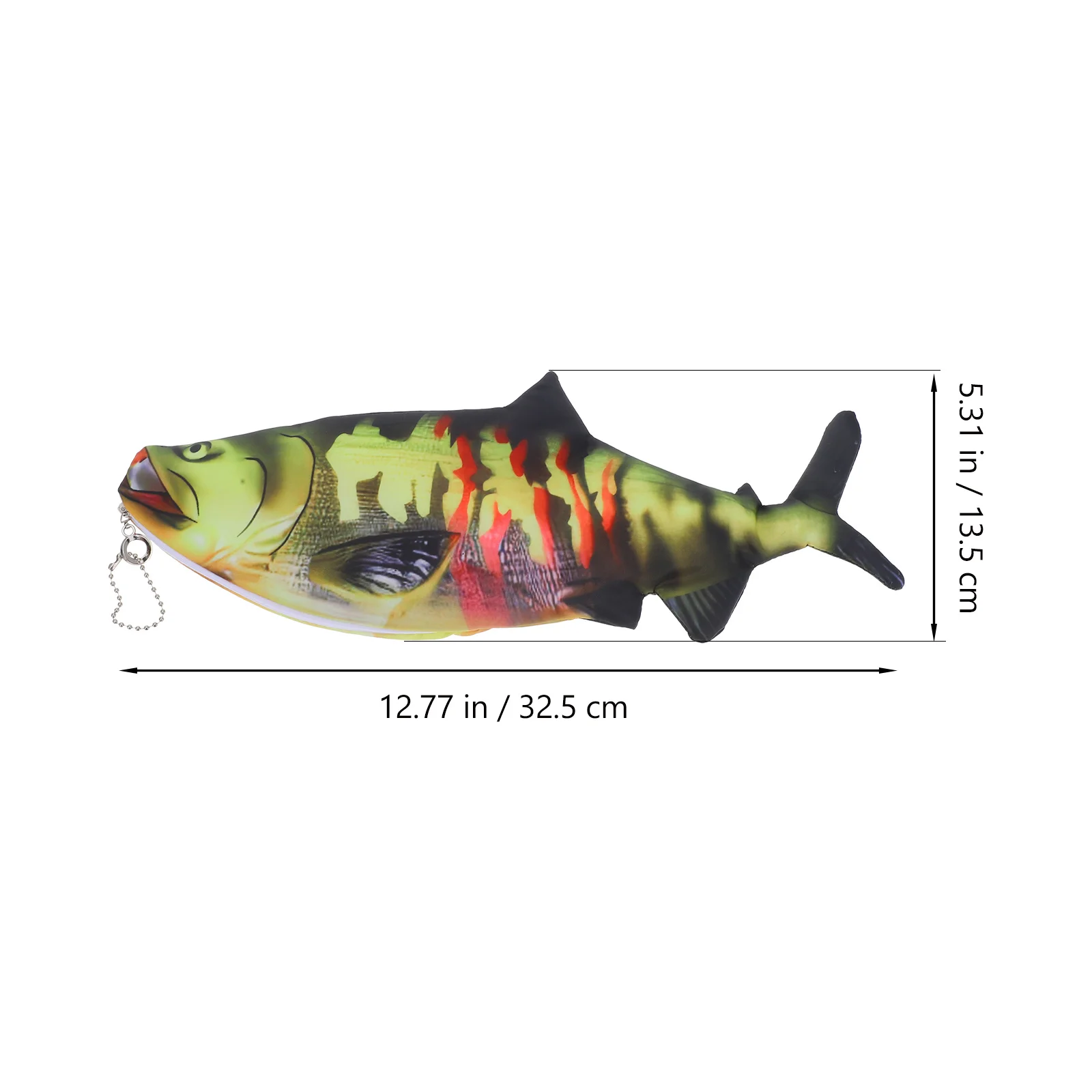 مقلمة على شكل سمكة، تصميم واقعي، مادة بسحاب للإغلاق، حقيبة قرطاسية منظمة واسعة، سفر للمراهقين