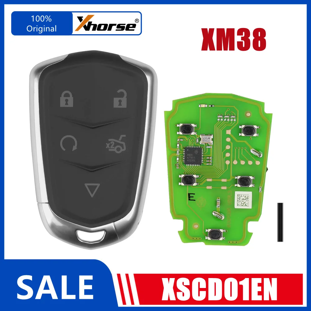 1PCS XSCD01EN XM38 Series Universal Smart Key work with XHORSE VVDI VVDI2 Key Programmer